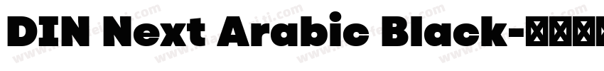 DIN Next Arabic Black字体转换